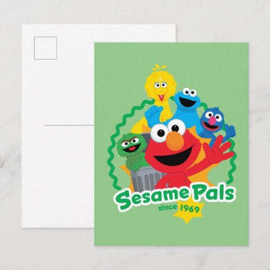 Sesamstraße | Sesame Pals seit 1969 Postkarte (Vorne/Hinten)