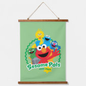 Sesamstraße | Sesame Pals seit 1969 Wandteppich Mit Holzrahmen (Vorderseite)