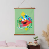 Sesamstraße | Sesame Pals seit 1969 Wandteppich Mit Holzrahmen (Schlafzimmer)