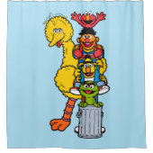 Sesamstraße | Sesame Street Pals Pose Duschvorhang (Vorderseite)