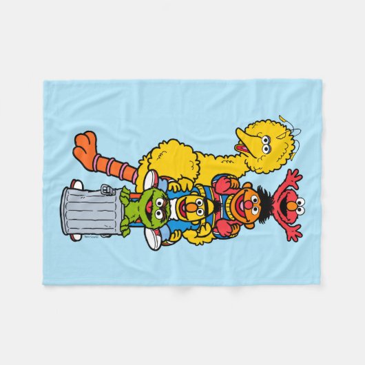 Sesamstraße | Sesame Street Pals Pose Fleecedecke (Vorderseite (Horizontal))