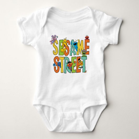 Sesamstraße | Sesame Street Type Pals Baby Strampler (Vorderseite)