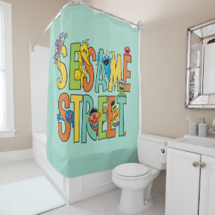 Sesamstraße Sesame Street Type Pals Duschvorhang