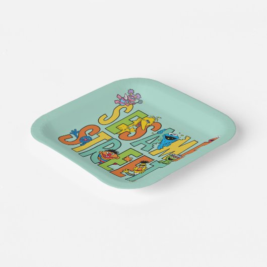 Sesamstraße | Sesame Street Type Pals Pappteller (Gewinkelt)