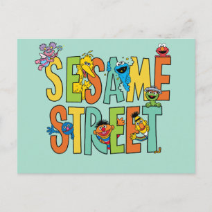 Sesamstraße Sesame Street Type Pals Postkarte