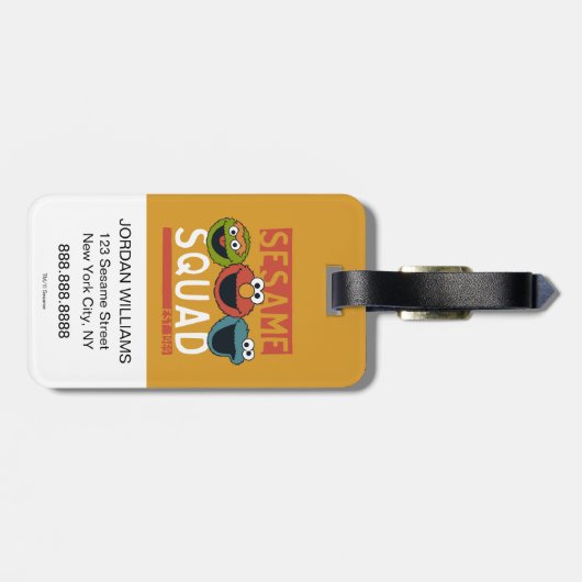 Sesamstraße - Sesamsquad Gepäckanhänger (Rückseite horizontal)