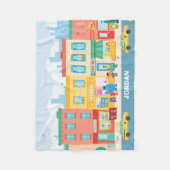 Sesamstraße | Sesamstraße Szene Fleecedecke (Vorderseite)