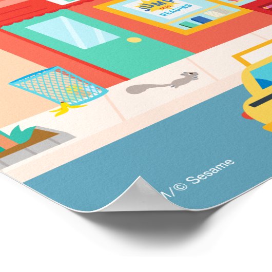 Sesamstraße | Sesamstraße Szene Poster (Ecke)