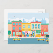 Sesamstraße | Sesamstraße Szene Postkarte (Vorne/Hinten)