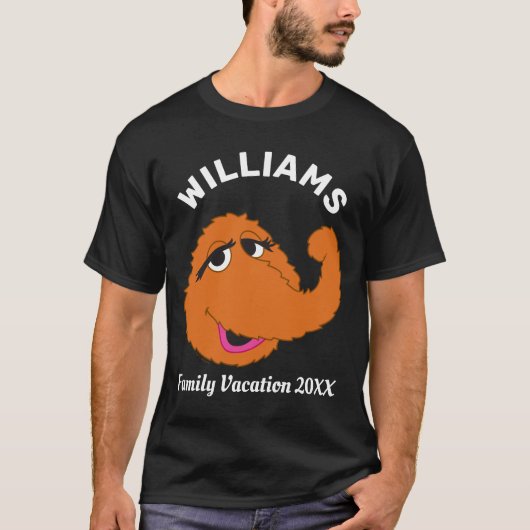 Sesamstraße | Snuffleupagus Familienurlaub T-Shirt (Vorderseite)
