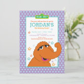 Sesamstraße | Snuffy Birthday Einladung (Stehend Vorderseite)