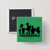 Sesamstraße - #SquadGoals Button (Vorne & Hinten)