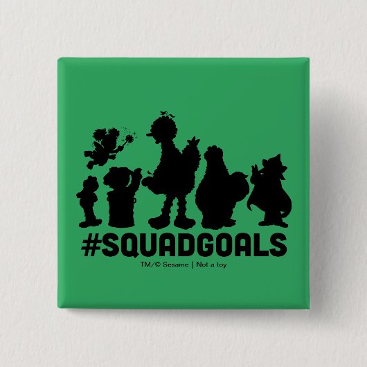 Sesamstraße - #SquadGoals Button (Vorderseite)