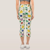 Sesamstraße St. Patrick's Day Pattern Capri Leggings (Rückseite)