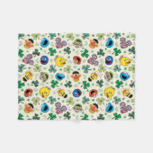 Sesamstraße St. Patrick's Day Pattern Fleecedecke (Vorderseite (Horizontal))