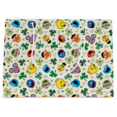 Sesamstraße St. Patrick's Day Pattern Große Geschenktüte (Vorderseite)