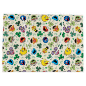 Sesamstraße St. Patrick's Day Pattern Große Geschenktüte (Rückseite)