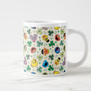 Sesamstraße St. Patrick's Day Pattern Jumbo-Tasse