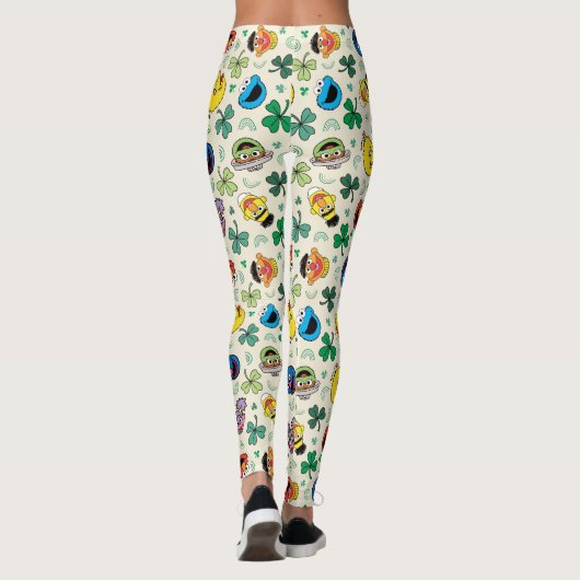 Sesamstraße St. Patrick's Day Pattern Leggings (Rückseite)