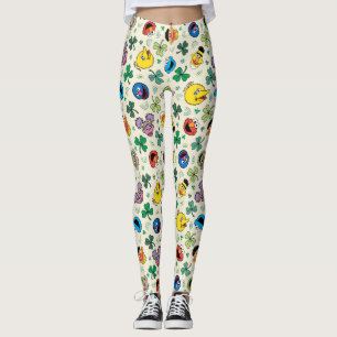 Sesamstraße St. Patrick's Day Pattern Leggings