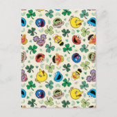 Sesamstraße St. Patrick's Day Pattern Postkarte (Vorderseite)