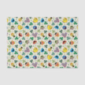 Sesamstraße St. Patrick's Day Pattern Seidenpapier (Vorderseite)
