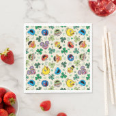 Sesamstraße St. Patrick's Day Pattern Serviette (Beispiel)