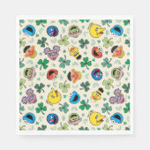 Sesamstraße St. Patrick's Day Pattern Serviette (Vorderseite)