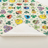 Sesamstraße St. Patrick's Day Pattern Sherpadecke (3/4)