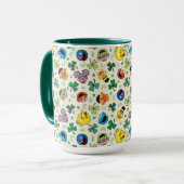 Sesamstraße St. Patrick's Day Pattern Tasse (Vorderseite Links)