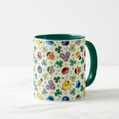 Sesamstraße St. Patrick's Day Pattern Tasse (VorderseiteRechts)