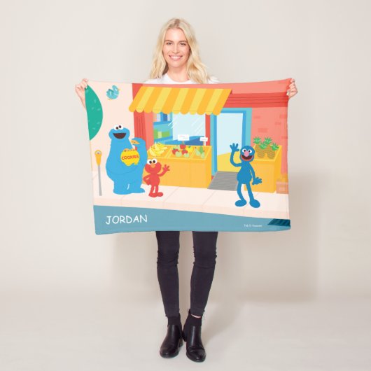 Sesamstraße | Street Scene Fleecedecke (Beispiel)