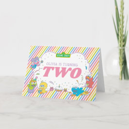Sesamstraße| Streifen am zweiten Geburtstag Karte