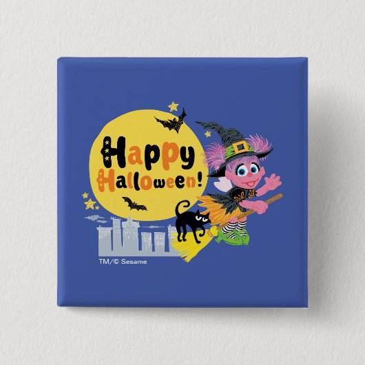 Sesamstraße | Süßes Halloween-Muster Button (Vorderseite)
