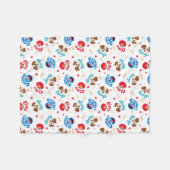 Sesamstraße | Tango, Elmo & Grover Muster Fleecedecke (Vorderseite (Horizontal))