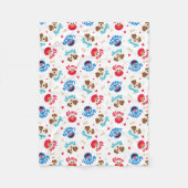 Sesamstraße | Tango, Elmo & Grover Muster Fleecedecke (Vorderseite)