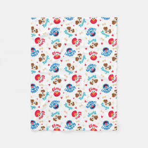 Sesamstraße Tango, Elmo & Grover Muster Fleecedecke