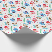 Sesamstraße | Tango, Elmo & Grover Muster Geschenkpapier (Ecke)