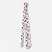 Sesamstraße | Tango, Elmo & Grover Muster Krawatte (Rückseite)