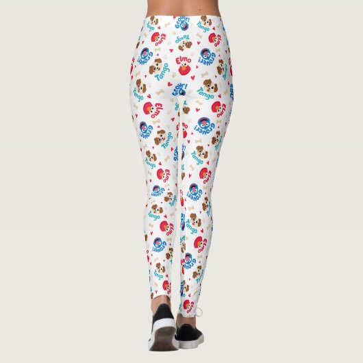 Sesamstraße | Tango, Elmo & Grover Muster Leggings (Rückseite)