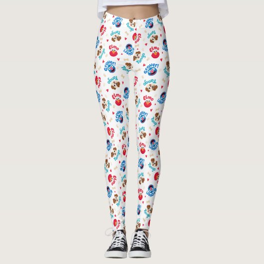 Sesamstraße | Tango, Elmo & Grover Muster Leggings (Vorderseite)