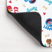 Sesamstraße | Tango, Elmo & Grover Muster Mousepad (Ecke)