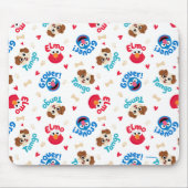 Sesamstraße | Tango, Elmo & Grover Muster Mousepad (Vorne)