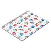 Sesamstraße | Tango, Elmo & Grover Muster Notizblock (Linke Seite)