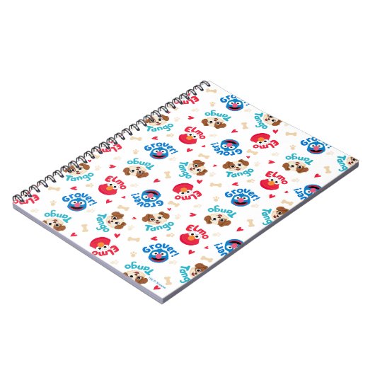 Sesamstraße | Tango, Elmo & Grover Muster Notizblock (Linke Seite)