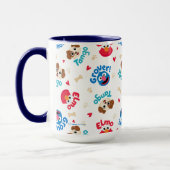 Sesamstraße | Tango, Elmo & Grover Muster Tasse (Links)