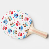 Sesamstraße | Tango, Elmo & Grover Muster Tischtennis Schläger (Seitenansicht)