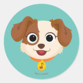 Sesamstraße | Tango Face Runder Aufkleber (Vorderseite)