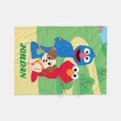 Sesamstraße | Tango mit Grover & Elmo Fleecedecke (Vorderseite (Horizontal))