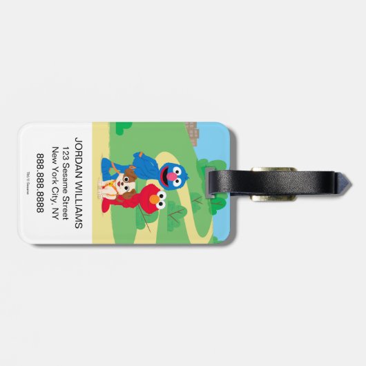 Sesamstraße | Tango mit Grover & Elmo Gepäckanhänger (Rückseite horizontal)